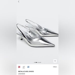 Sold out Mango METALLIC HEEL SHOES